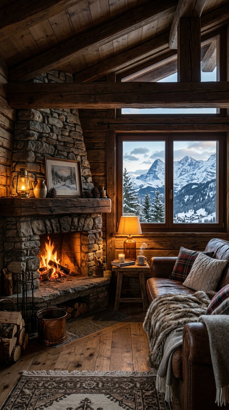 mobile_chalet Дизайн интерьера в стиле шале